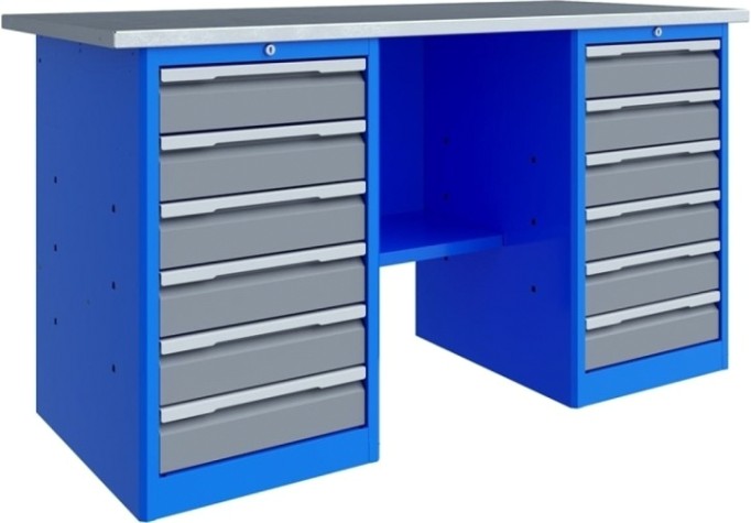 Верстак двухтумбовый ВЕРСТАКОФФ TNC 161.66.1 [125206]