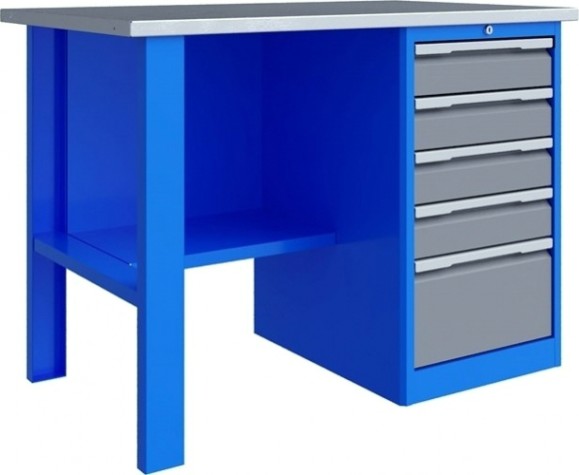 Верстак однотумбовый ВЕРСТАКОФФ TNC 121.15.1-1 [125111]