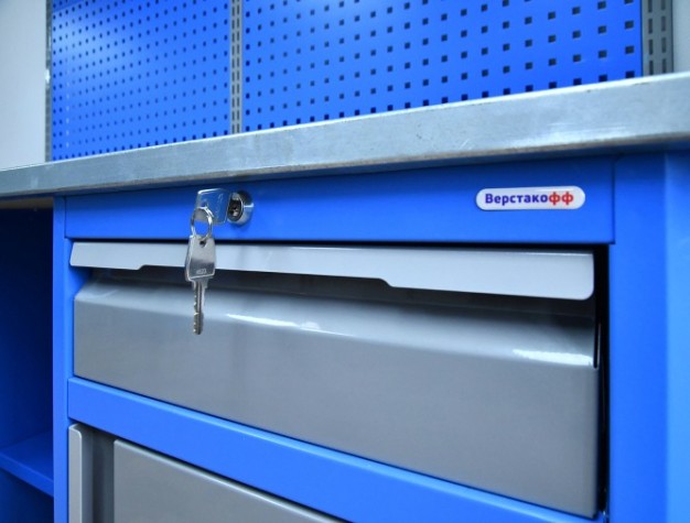 Верстак однотумбовый ВЕРСТАКОФФ TNC 161.16.3-1 [125150]