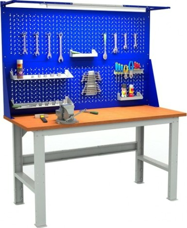 Верстак слесарный бестумбовый ПРАКТИК Expert (№607) W160.F2/F2.021