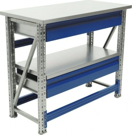 Верстак слесарный бестумбовый ПРАКТИК Master (№105) MT100.MF1/MF1.201