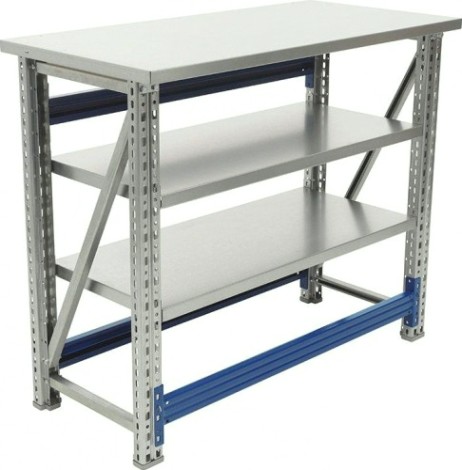 Верстак слесарный бестумбовый ПРАКТИК Master (№106) MT100.MF1/MF1.002