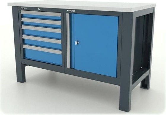 Верстак слесарный двухтумбовый FERRUM "PREMIUM" 11.3105 красный [11.3105]