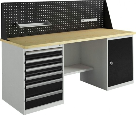 Верстак слесарный двухтумбовый ПРАКТИК Expert T W200.T6/T1.010 (№10) [К30299319338]