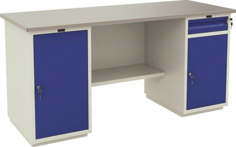 Верстак слесарный двухтумбовый ПРАКТИК Profi WT180.WD1/WD2.000