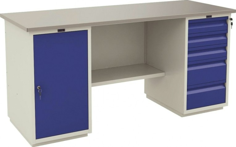 Верстак слесарный двухтумбовый ПРАКТИК Profi WT180.WD1/WD5.000 Верстак слесарный двухтумбовый ПРАКТИК Profi WT180.WD1/WD5.000