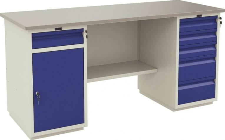 Верстак слесарный двухтумбовый ПРАКТИК Profi WT180.WD2/WD5.000 Верстак слесарный двухтумбовый ПРАКТИК Profi WT180.WD2/WD5.000