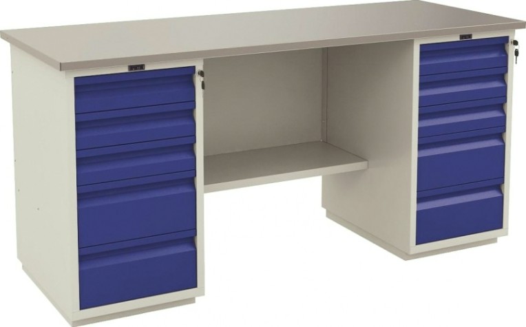 Верстак слесарный двухтумбовый ПРАКТИК Profi WT180.WD5/WD5.000 Верстак слесарный двухтумбовый ПРАКТИК Profi WT180.WD5/WD5.000