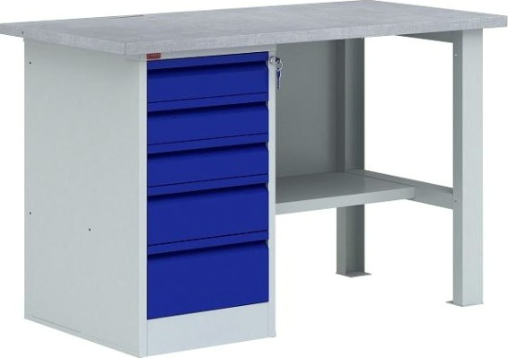 Верстак слесарный однотумбовый ПАКС ВП-3Т/1.6 (ст-1.6;т-2т;к-2/1.6) [ЦБ000006134]