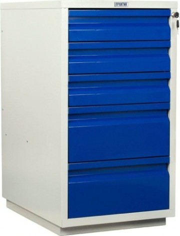 Верстак слесарный однотумбовый ПРАКТИК Profi (№601) WT160.WD5/F1.000