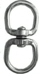 Вертлюг 10 х 47 петля-петля никелированный [00002473]