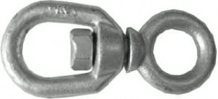Вертлюг 10 мм петля-кольцо оцинкованный