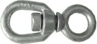 Вертлюг 12 мм петля-кольцо оцинкованный