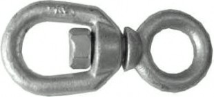 Вертлюг 16 мм петля-кольцо оцинкованный