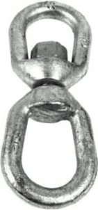 Вертлюг 6 мм петля-петля оцинкованный [00001781]