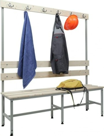 Вешалка для раздевалок ПРАКТИК CW-1500 двухдорожковые крючки 6 шт. [S23099102502]