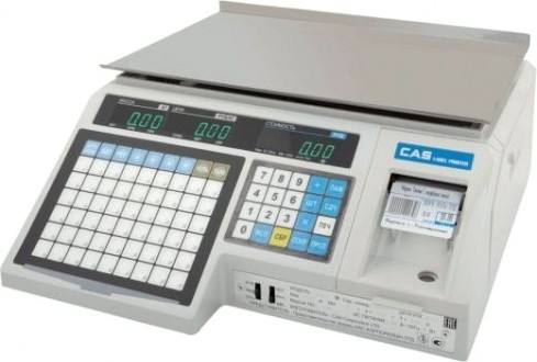 Весы торговые Cas LP 1.6 со стойкой (15кг) с печатью (ethernet) [1194196]