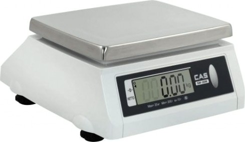 Весы торговые Cas SW-10w настольные влагостойкие (до 10 кг) [1262750]