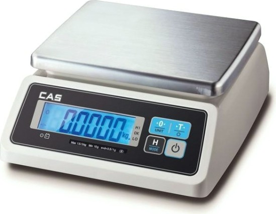 Весы торговые Cas SWN-15CW настольные влагостойкие [1357232]