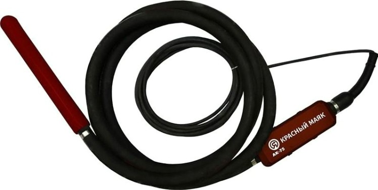 Вибратор глубинный КРАСНЫЙ МАЯК АК-75, 220В, вал-5 м, с преобразователем частоты [Х4713908]