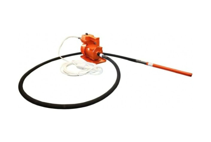 Вибратор глубинный КРАСНЫЙ МАЯК ЭПК-1300 220В с гибким валом 3м и наконечником D-51мм [ИВ-117А.00.000-10]