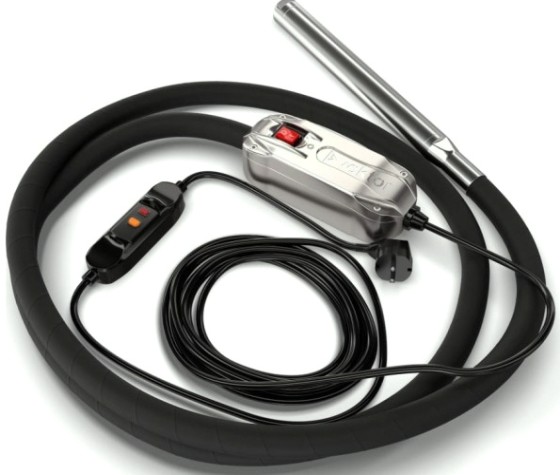 Вибратор глубинный VEKTOR EL 40 с преобразователем, 7 м [00-00004870]