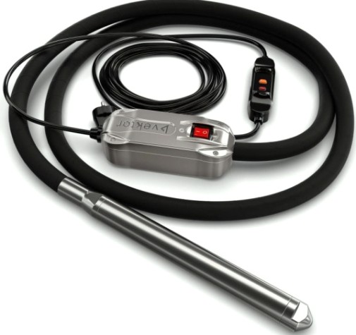 Вибратор глубинный VEKTOR EL 50 с преобразователем, 5 м [00-00003444]