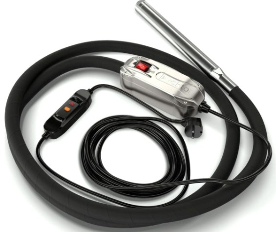 Вибратор глубинный VEKTOR EL 50 с преобразователем, 7 м [00-00004871]