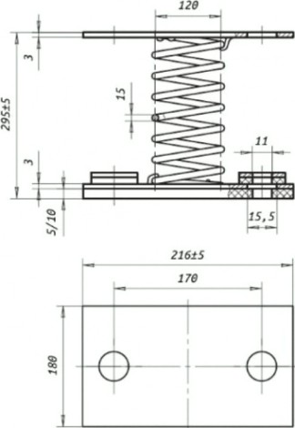 Виброизолятор Элком ДО 45 [03.07.000071]