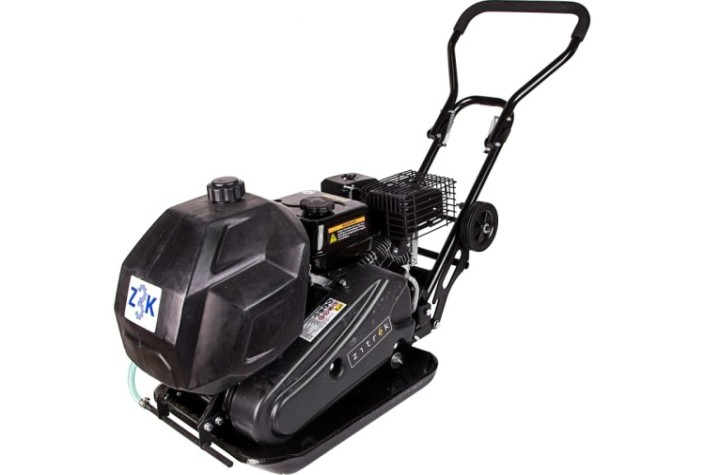 Виброплита ZITREK Z3K 92W бензиновый двигатель LONCIN, с баком и ковриком [091-0204-2]