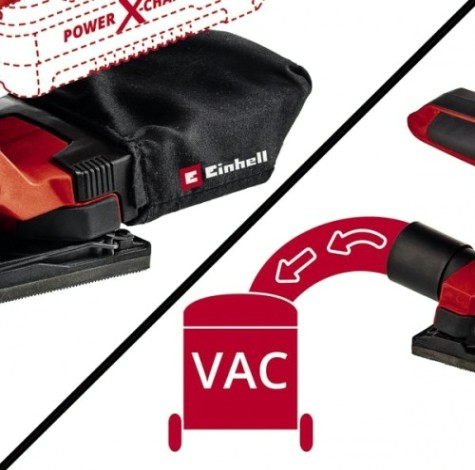 Виброшлифмашина аккумуляторная EINHELL PXC TC-OS 18/187 Li- Solo [4460725]