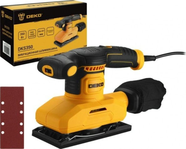 Виброшлифмашина DEKO DKS350 с регулировкой оборотов [063-4339]