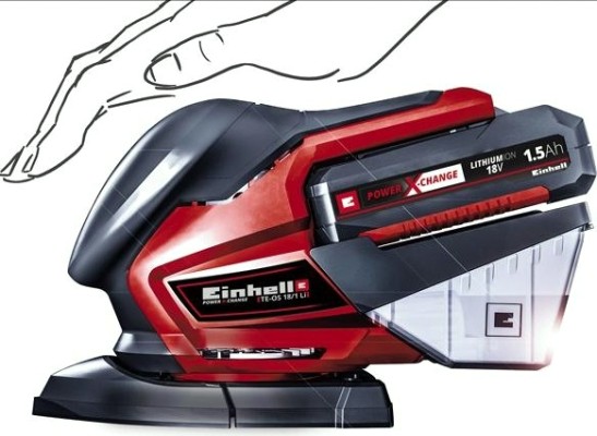 Виброшлифмашина дельтавидная аккумуляторная EINHELL TE-OS 18/150 Li без АКБ и ЗУ [4460708]