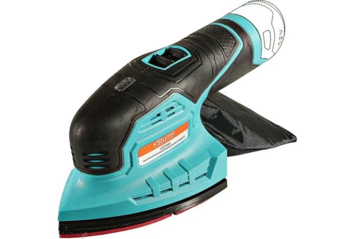 Виброшлифмашина дельтавидная аккумуляторная Sturm COS1285 без АКБ и ЗУ Виброшлифмашина дельтавидная аккумуляторная Sturm COS1285 без АКБ и ЗУ