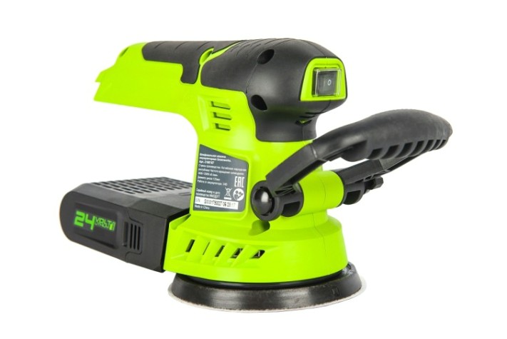 Виброшлифмашина эксцентриковая аккумуляторная GREENWORKS G24ROS без АКБ и ЗУ (3100107) [3100107]