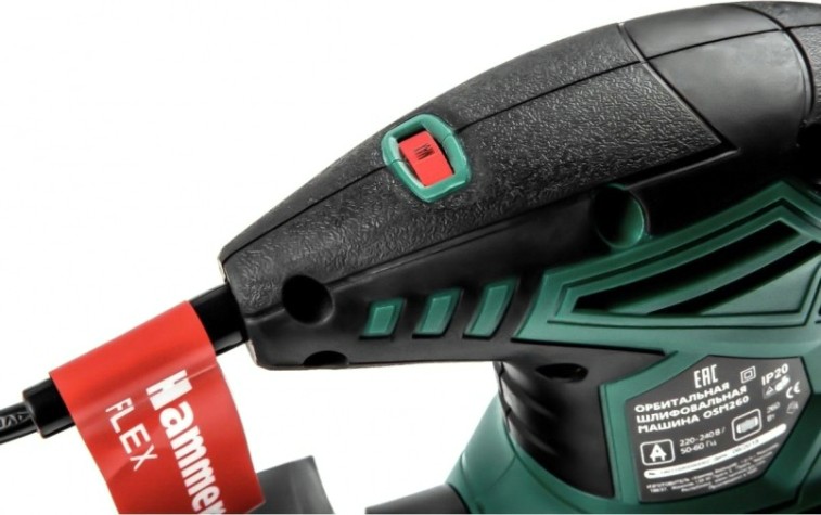 Виброшлифмашина эксцентриковая сетевая Hammer OSM260 125мм [168-009]