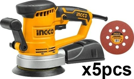 Виброшлифмашина эксцентриковая сетевая INGCO RS4508