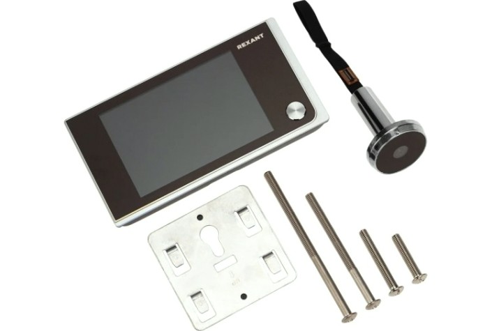 Видеоглазок дверной REXANT 45-1114 с цветным LCD-дисплеем 3.5" (DV-114)