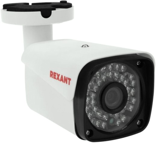 Видеокамера уличная REXANT 45-0139 цилиндрическая AHD 2.0Мп Full HD1920x1080, ИК