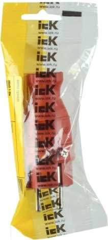 Вилка прямая IEK ОМЕГА ВБп3-1-0м ip44 каучук, красная [PKR01-016-2-K04]