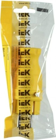 Вилка прямая IEK ОМЕГА ВБп3-1-0м ip44 каучук, желтая [PKR01-016-2-K05]