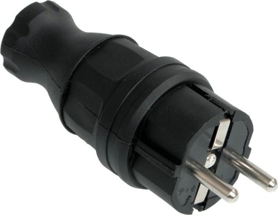 Вилка прямая IEK ВБп3-1-0м IP44 [PKR01-016-2-K02]