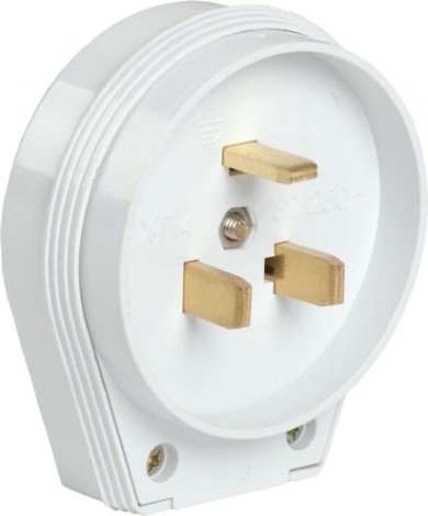 Вилка разборная IEK ВПпл10-01 для плиты 32а с заземл. контактом [EVP10-32-01-K01]