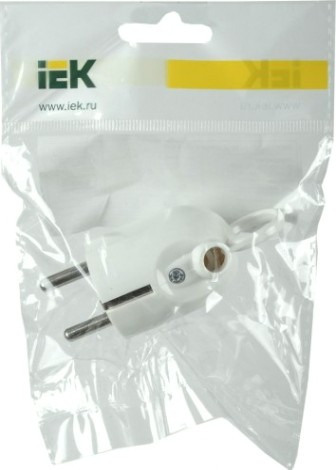 Вилка разборная IEK Впу12-01 угловая с заземл. с кольцом 16а [EVP12-16-01-K01]