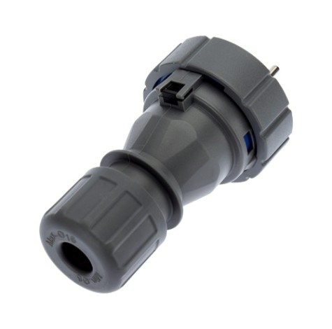 Вилка REXANT 111-013 прямая влагозащищенная 2P+PE, 16A, IP68