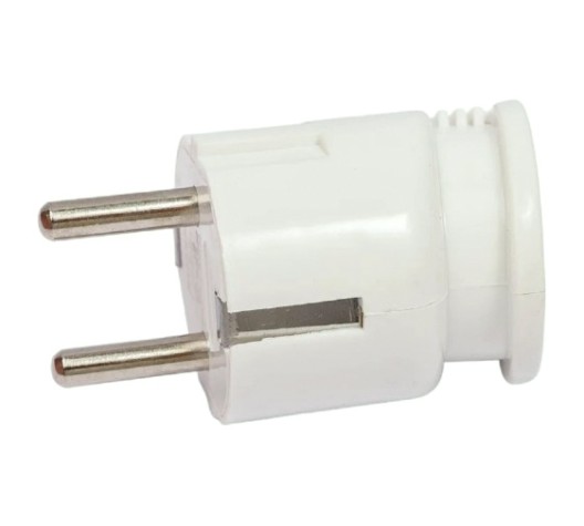 Вилка REXANT 16-0728 Евро угловая с з/к 16A белая