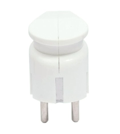 Вилка REXANT 16-0728 Евро угловая с з/к 16A белая