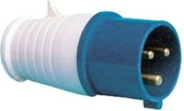 Вилка силовая EKF шт033 63А 2P+E