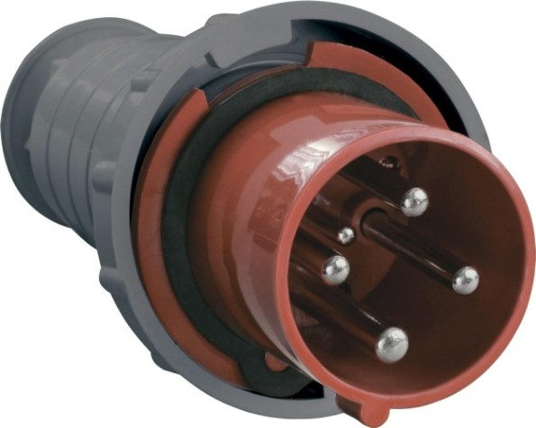 Вилка силовая IEK ССИ-034 3Р+РЕ 63А 380-415В IP54 [PSR02-063-4]