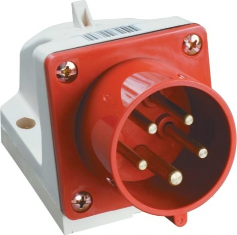 Вилка стационарная IEK ССИ-525 32а 3p+pe+n 380в [PSR52-032-5]